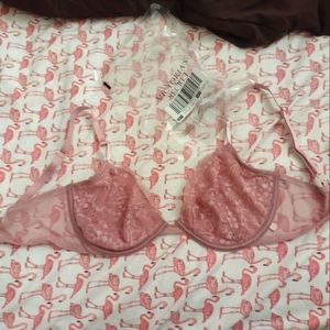 Victoria's secret bra new mauve pinkish color 36 D criss cross straps or not